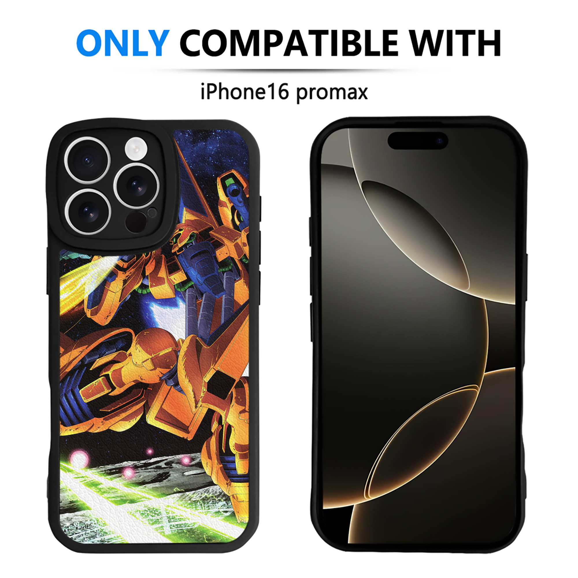 （画像用） 機動戦士ガンダム Mobile Suit Gundam 【iPhone 16シリーズ対応】シリコンスマホケース（レザー調） 材質：シリコン